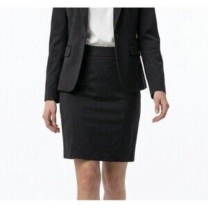 Kenneth Cole Women's Pencil Skirt Rayón Blend Lined Black Size 6